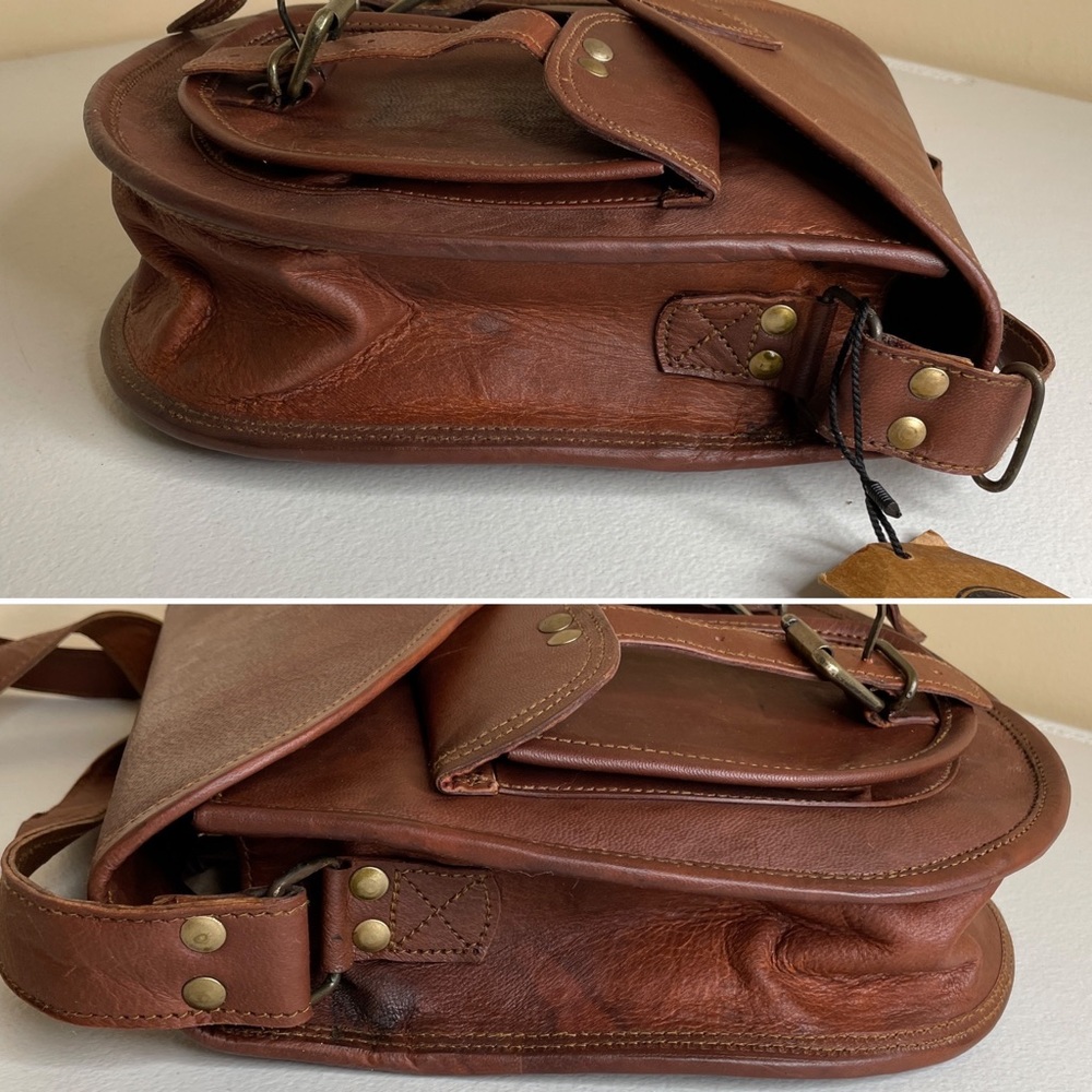New Montana Hudson Caroline Saddlebag Leather Purse - Picture 11 of 16